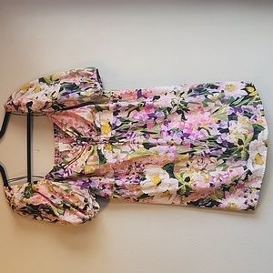 H&M Floral Puff Sleeve Dress